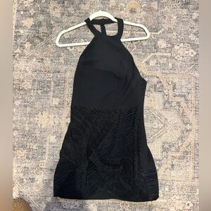 NBD black halter mini dress - medium